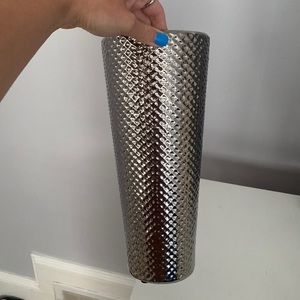 Silver Tall Vase